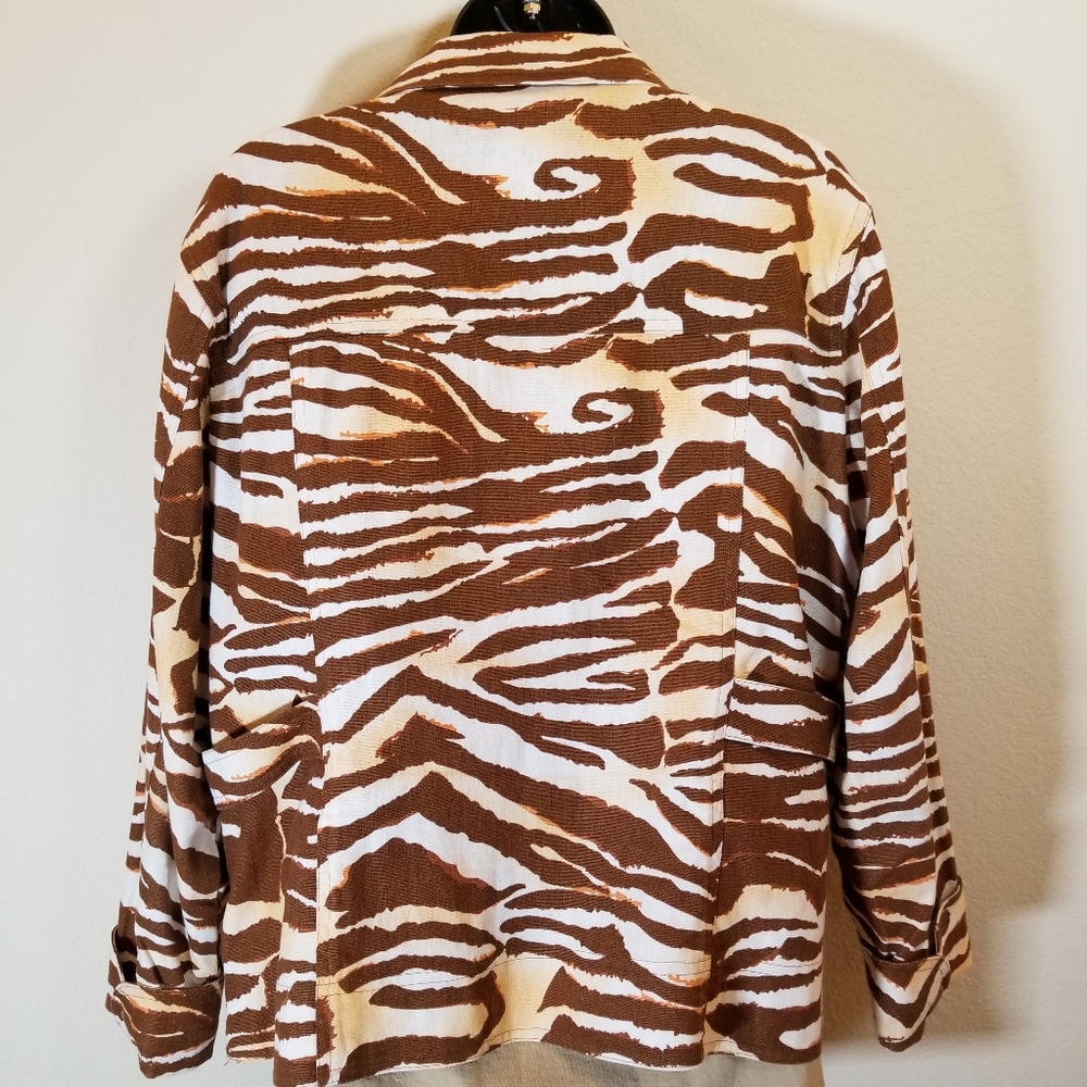 Just B Linen Cotton Denim Jacket, XL - Picture 4 of 8